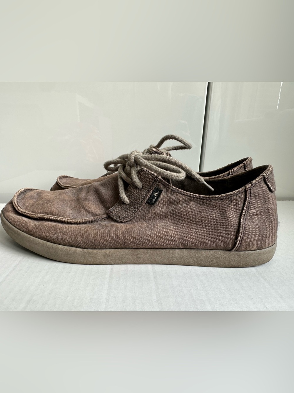 Sanuk Nu-Nami men's canvas shoes brown Size 12 - Picture 2 of 11